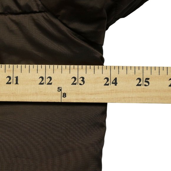 The North Face Reversible Flannel Insulated Shacket L Brown Green Plaid - Picture 9 of 10